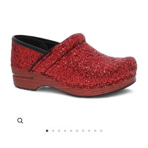 Rare! Dansko Red Glitter Professional Clog. Worn one time. No scuffs.